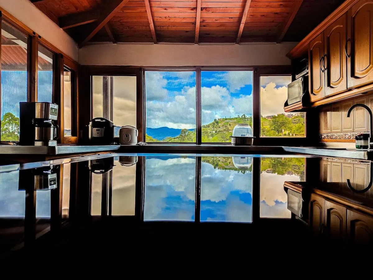 Interior view of Guatapé accommodation
