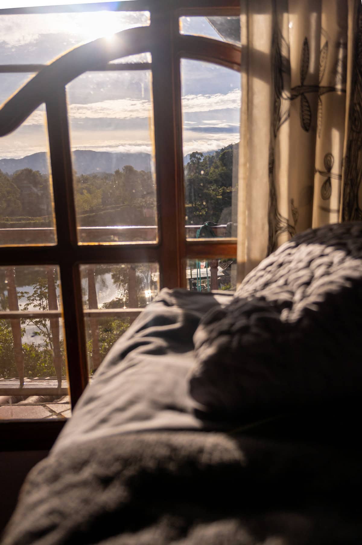 Hospedaje Guatapé - Atardecer desde la finca