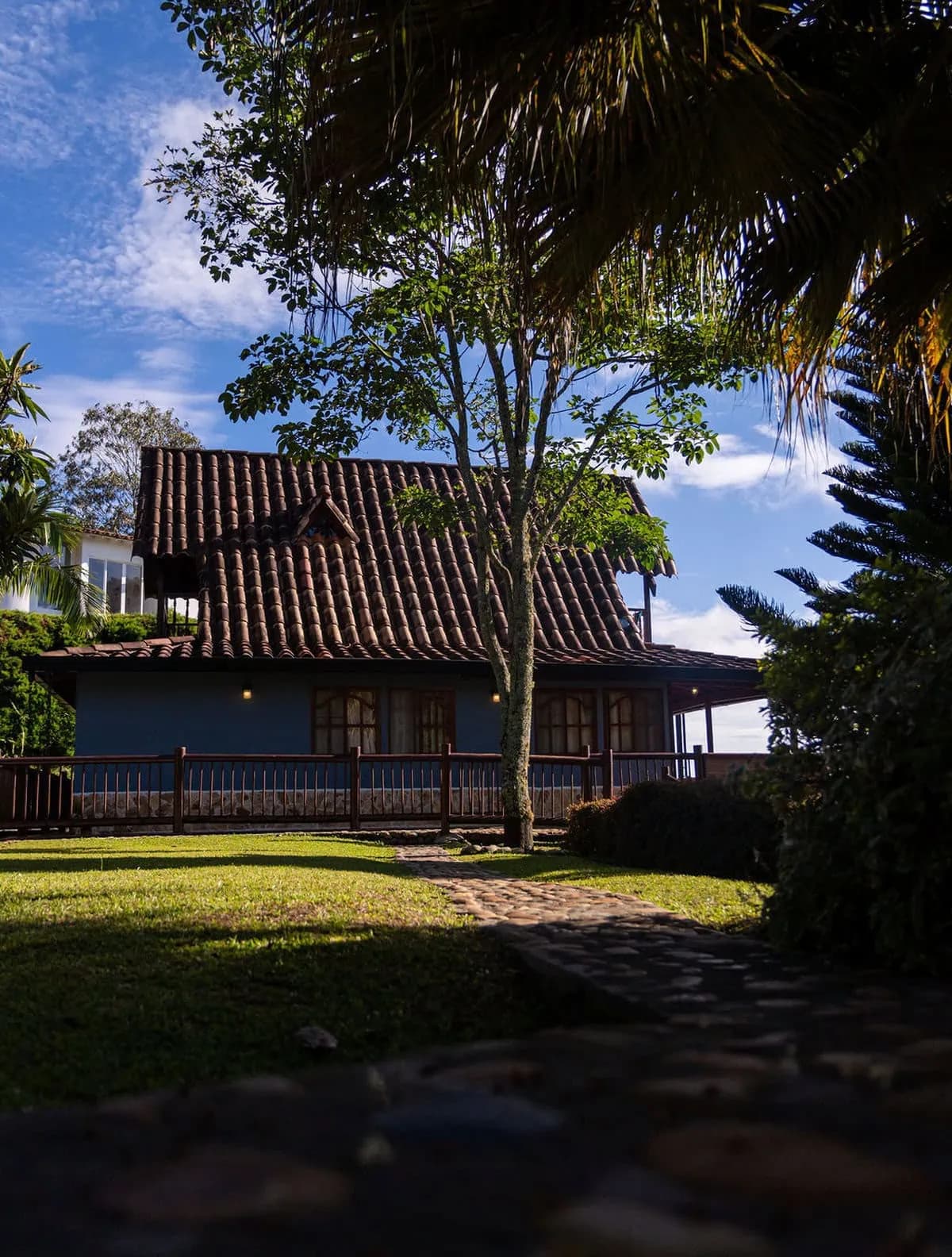 Terraza con vista panoramica para grupos - Finca Conejo Blanco